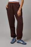 Super Slouchy Trackpant, RICH CHOC - alternate image 2