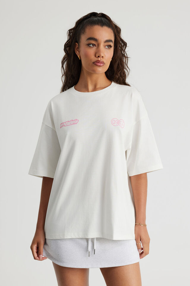 Oversized Graphic Tee, CLOUD/NOSTALGIA