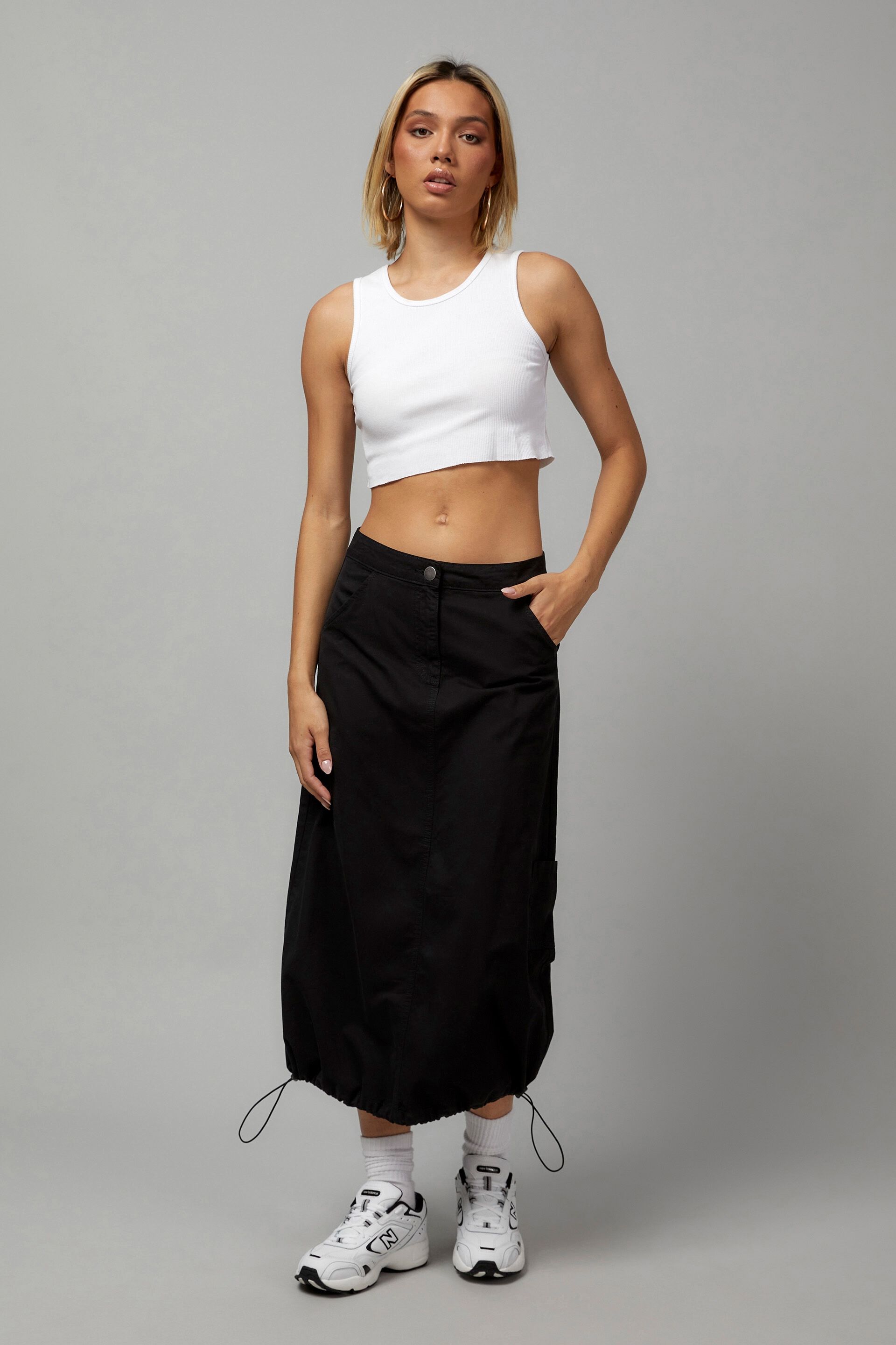 Cargo midi skirt sales