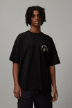 Oversized Nba T Shirt, LCN NBA BLACK/LA LAKERS CIRCULAR - alternate image 3
