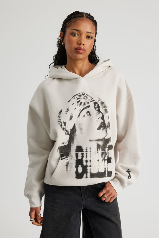 Music Merch Hoodie, LCN BRA PEBBLE/BILLIE EILISH