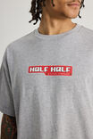 Half Half Box Fit Graphic T Shirt, HH STEEL MARLE/A LOCAL COMPANY - alternate image 4