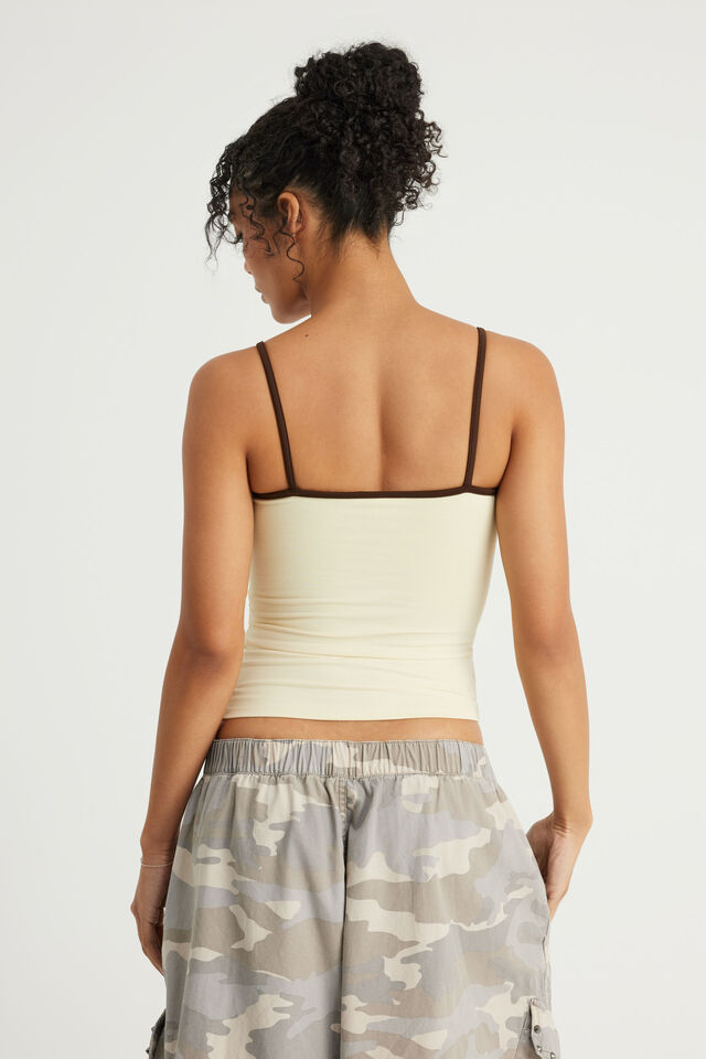 Snatched Cami, LEMON BUTTER/ROYAL OAK
