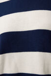 Zephyr Oversized Stripe Knit Crew, NAVY/WHITE STRIPE - alternate image 6