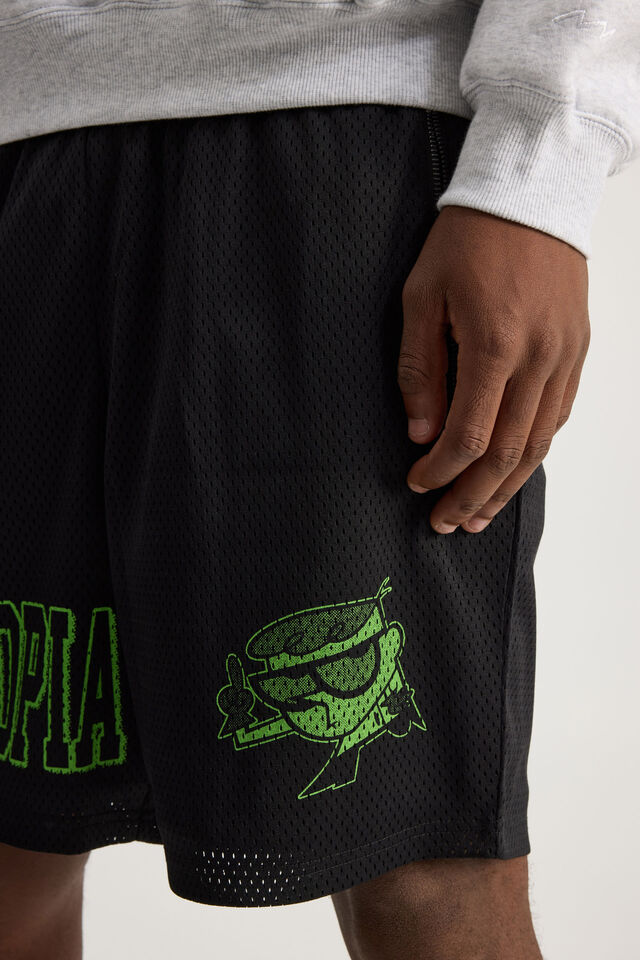 Cartoon Network X Half Half Basketball Short, LCN WB BLACK/DEXTOPIA