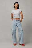 Lexi Baggy Cargo Jean, 90s BLUE - alternate image 1