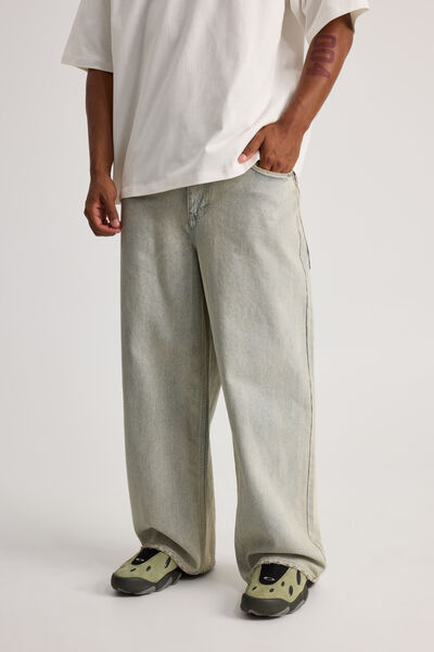 Half Half El Grande Baggy Jean, DESERT BLEACH