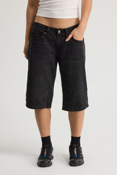 Luca Low Rise Jort, MAGNETIC BLACK