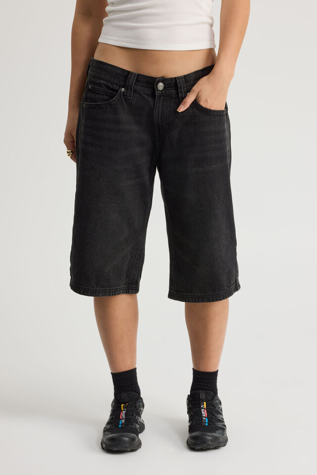 Luca Low Rise Jort, MAGNETIC BLACK