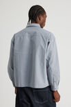 Notion Boxy Cropped Long Sleeve Shirt, NOTION DARK GREY STRIPE - alternate image 3