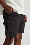 Half Half Pull On Cargo Short, BLACK - alternate image 4