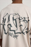 Cartoon Network X Half Half Box Fit Tshirt, LCN WB PEBBLE/ED EDD EDDY GRAFITTI - alternate image 4