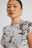 Mesh Tee, NEWSPAPER - alternate image 4