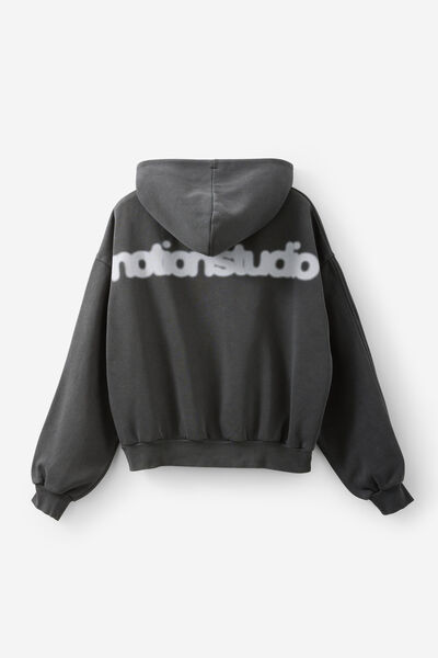 Notion Boxy Hoodie, NTN WASHED BLACK/NOTION STUDIO