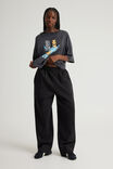 Authentics Baggy Trackpant, BLACK - alternate image 4