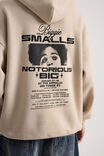 Music Merch Hoodie, LCN MT BEIGE/BIGGIE NOTORIOUS BIG - alternate image 3