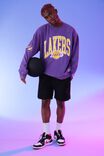LCN NBA WASHED PURPLE/LAKERS CURVED