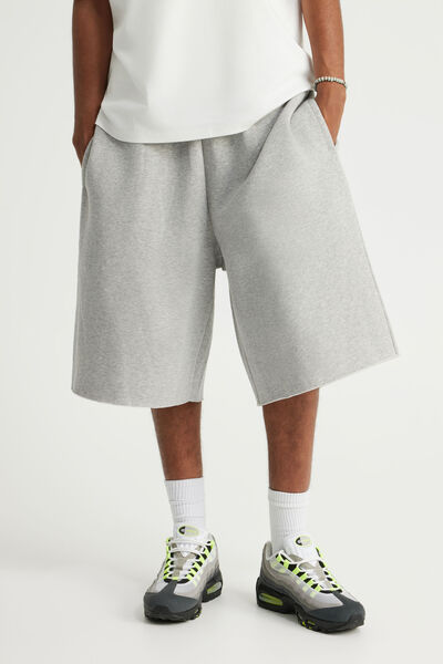 Authentics Baggy Track Short, GREY MARLE