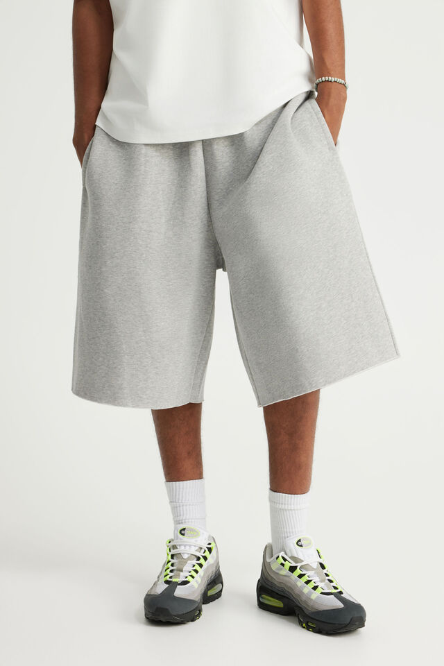 Authentics Baggy Track Short, GREY MARLE
