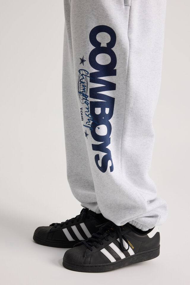 Dallas Cowboys Track Pant, LCN DAL SILVER MARLE/COWBOYS CHAMPIONSHIP