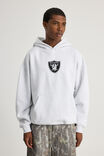 Nfl Hoodie, LCN NFL SILVER MARLE/RAIDERS SUPERSCRIPT - alternate image 3