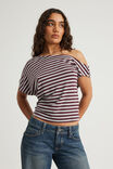 Off Shoulder Top, PUNK PURPLE/STEEL MARLE - alternate image 4