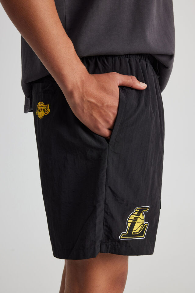 Nba Street Short, LCN NBA BLACK/LA LAKERS SIDE SCRIPT
