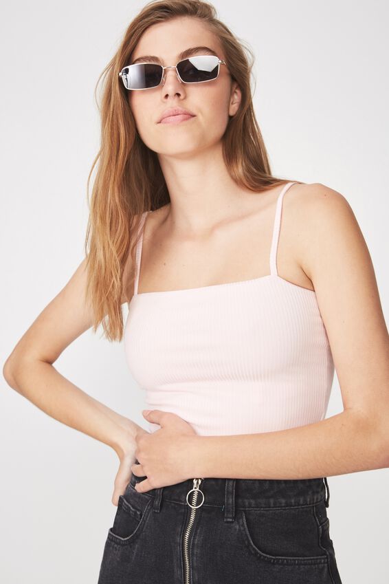 Ribbing Cami, BLUSHING BRIDE