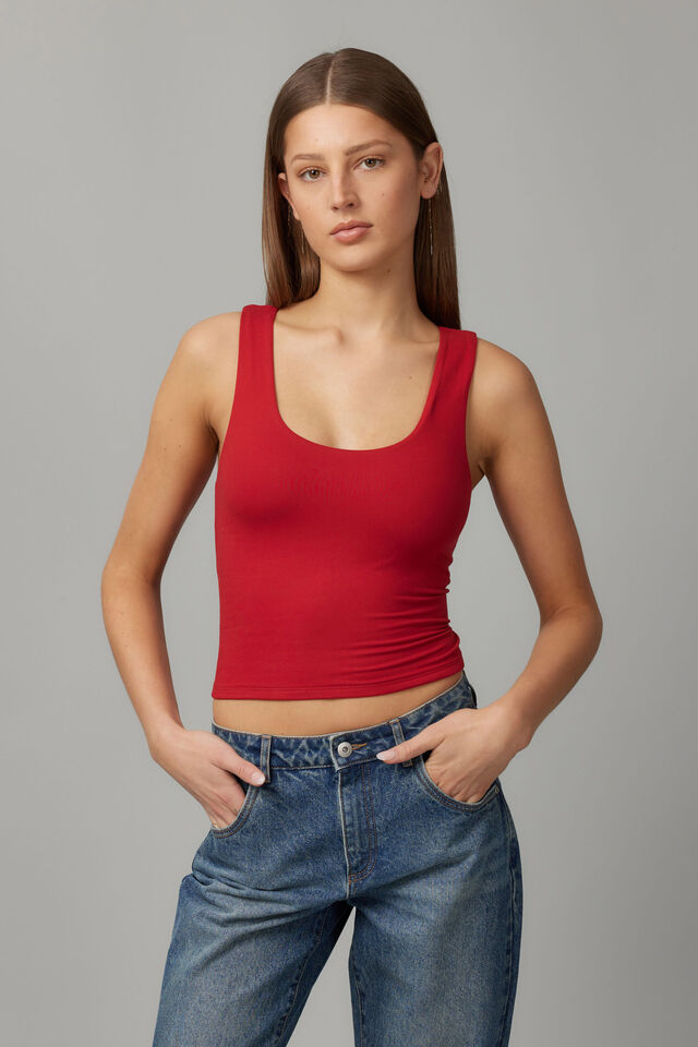 Lottie Scoop Neck Tank, SCOOTER