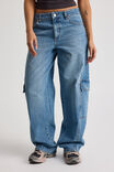 Mid Rise Cargo Jean, TEXAS BLUE - alternate image 1