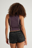 Panelled Zip Through Tank, FROZEN BERRY/BUMBLE YELLOW PIPING - alternate image 3