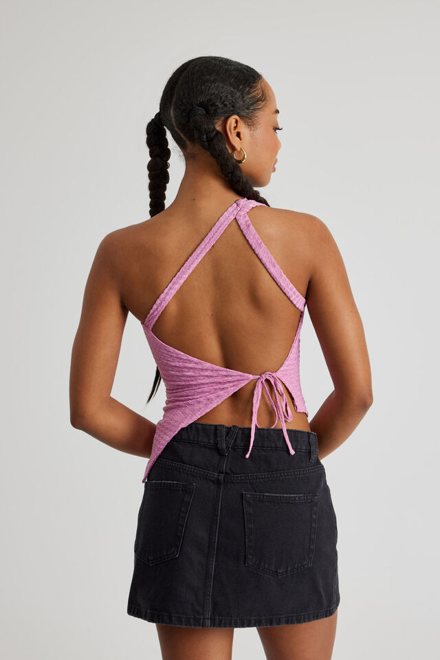 Ellie One Shoulder Top, PINK