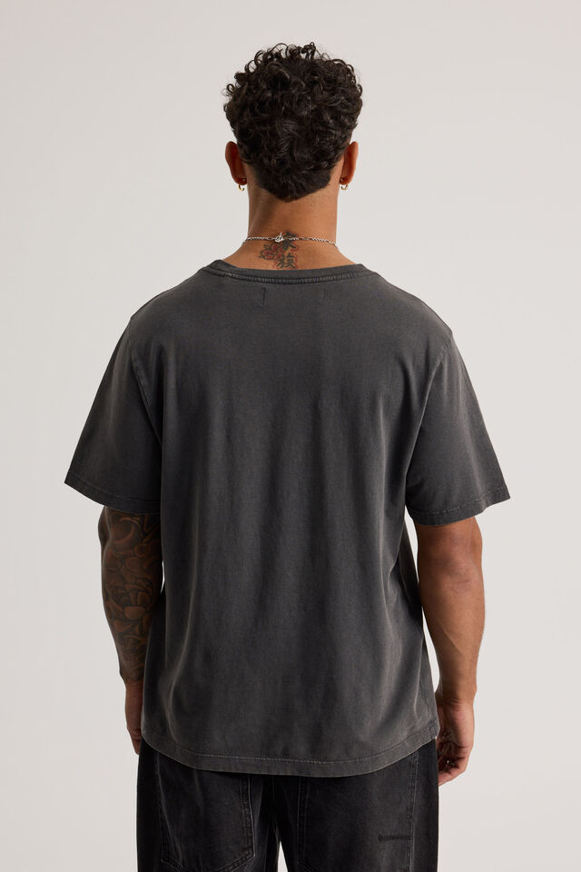 Slim Fit Tshirt, WASHED BLACK