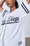 Baseball Shirt, WHITE/SAN DIEGO