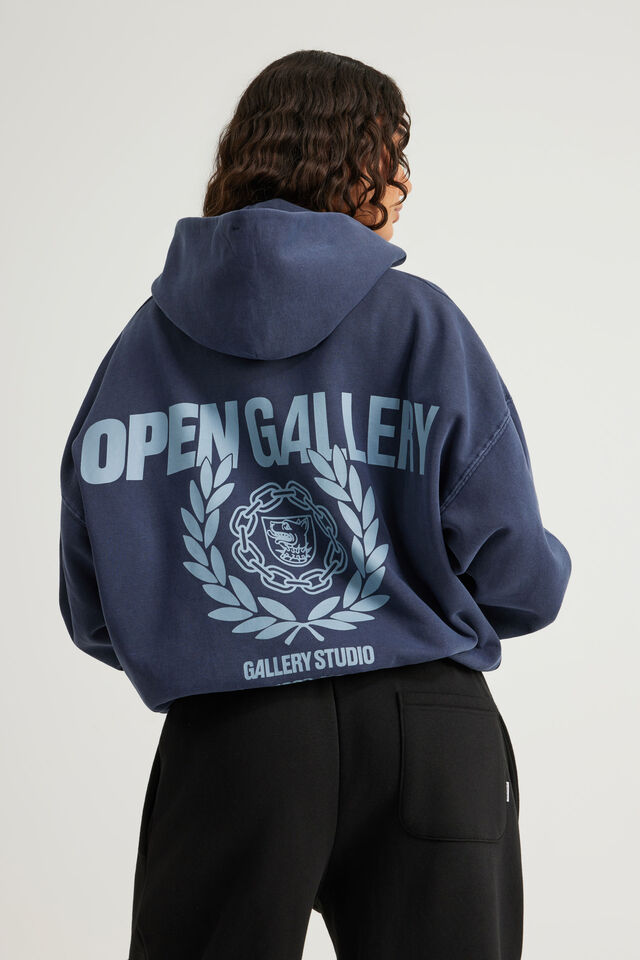 Open Gallery Hoodie, OG WASHED SEAL/GALLERY STUDIO