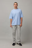 Heavy Weight Box Fit Tshirt, WASHED CAROLINA BLUE - alternate image 2