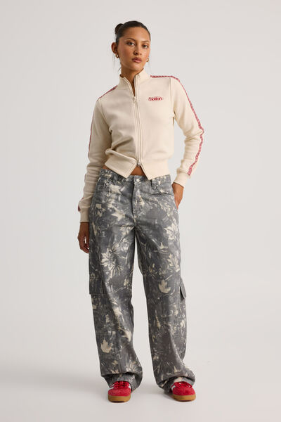 Mid Rise Cargo Jean, WOODLAND CAMO