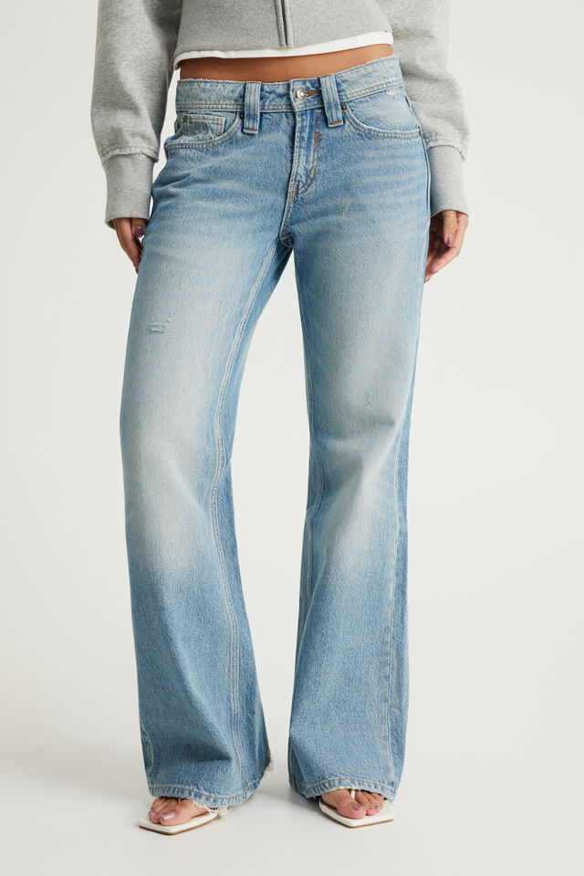 Luca Low Rise Bootleg Jean, BABYWAVE BLUE