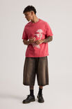 Notion Vintage Slim Fit Graphic Tshirt, NTN WASHED VARSITY RED/ABYSMAL - alternate image 2