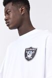 Baggie Long Sleeve T Shirt, LCN NFL WHITE/RAIDERS