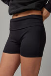 Fold Over Bike Short, BLACK - alternate image 4