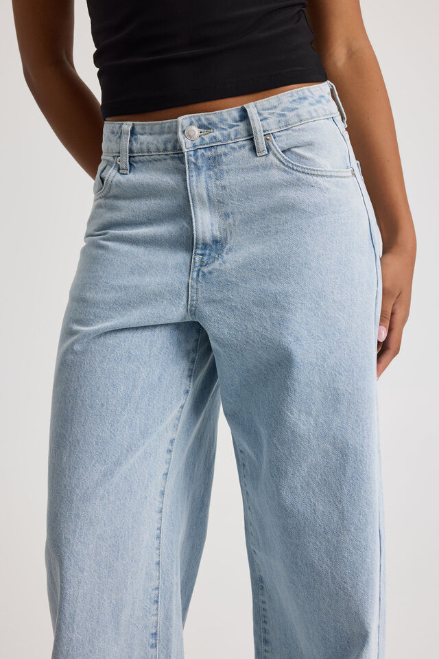 High Rise Baggy Jean, FADED BLUE