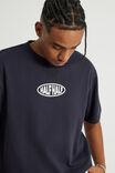 Half Half Heavyweight Core Fit Tshirt, HH NAVY BLAZER/RADIO - example image 4