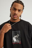 Box Fit Music Merch T Shirt, LCN BRA BLACK/TUPAC SHAKUR SIGNATURE - alternate image 4