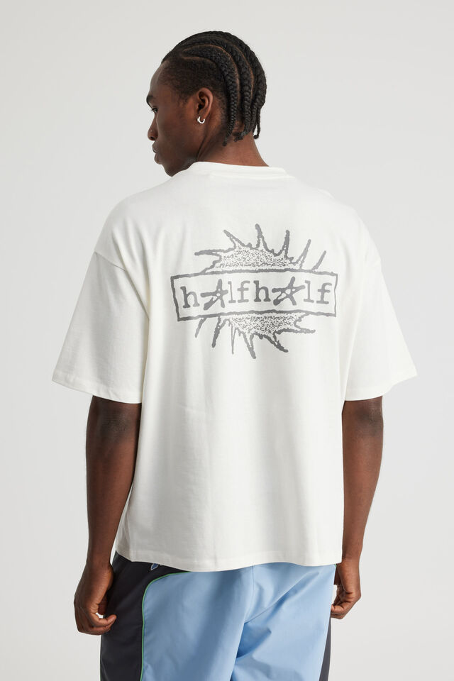 Half Half Heavyweight Box Fit Graphic Tshirt, HH CLOUD/HALF HALF ICARUS