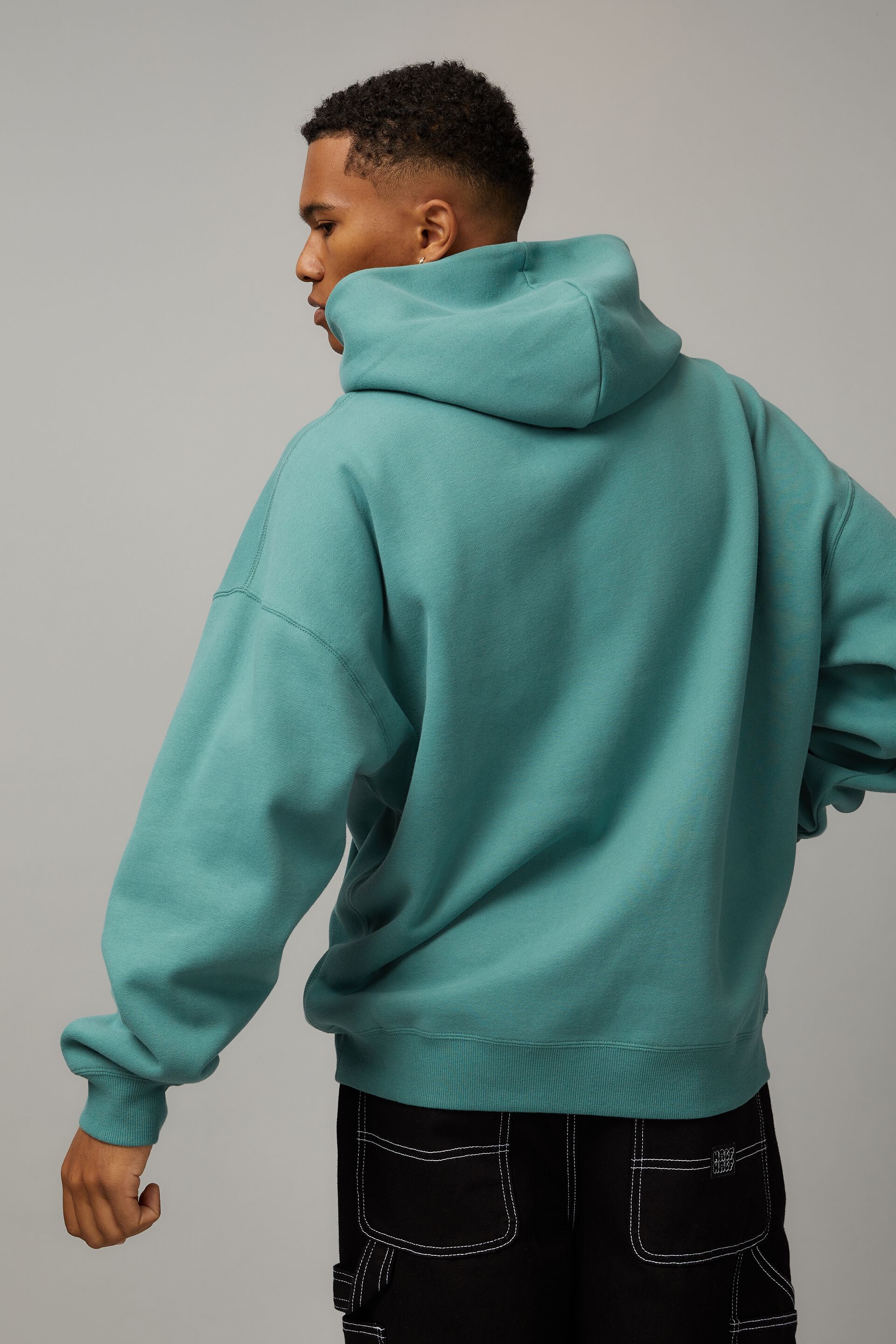 Teal graphic hoodie online