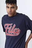 Fila Lcn Oversized T Shirt, GRAPHITE/FILA SCRIPT