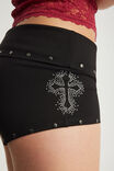 Raya Pull On Short, BLACK/ICED OUT CROSSES - example image 4
