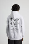 Half Half Hoodie, HH SILVER MARLE/HALF HALF WORLDWIDE GRAFITTI - alternate image 1