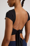 Cameron Open Back Top, BLACK - alternate image 2